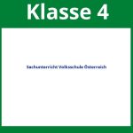 Sachunterricht 4 Klasse Volksschule Arbeitsblätter Österreich