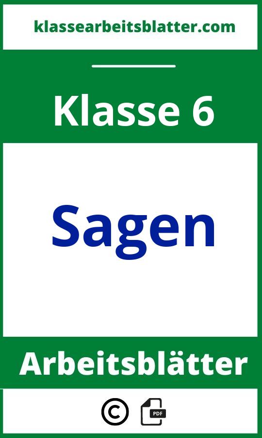 Sagen 6 Klasse Arbeitsblätter