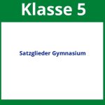 Satzglieder 5. Klasse Gymnasium Arbeitsblätter