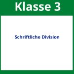 Schriftliche Division Arbeitsblätter 3. Klasse