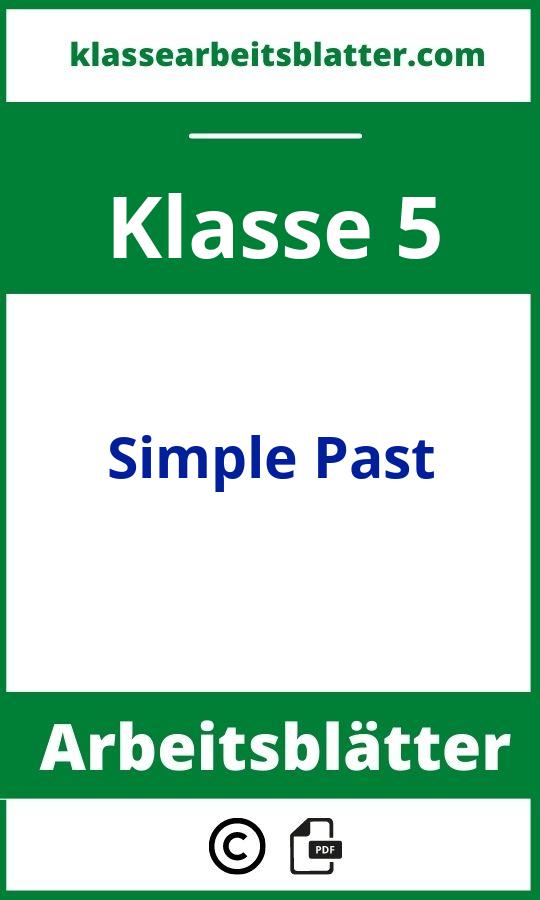 Simple Past 5 Klasse Arbeitsblätter