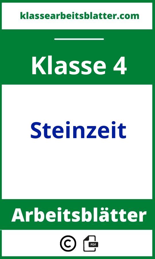 Steinzeit Arbeitsblätter 4. Klasse