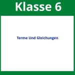 Terme Und Gleichungen Klasse 6 Arbeitsblätter