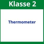 Arbeitsblätter 2. Klasse Thermometer