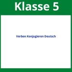 Verben Konjugieren Deutsch Arbeitsblätter 5. Klasse