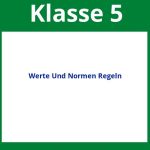 Werte Und Normen Klasse 5 Arbeitsblätter Regeln