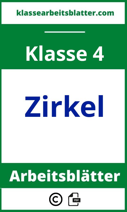 Zirkel 4 Klasse Arbeitsblätter